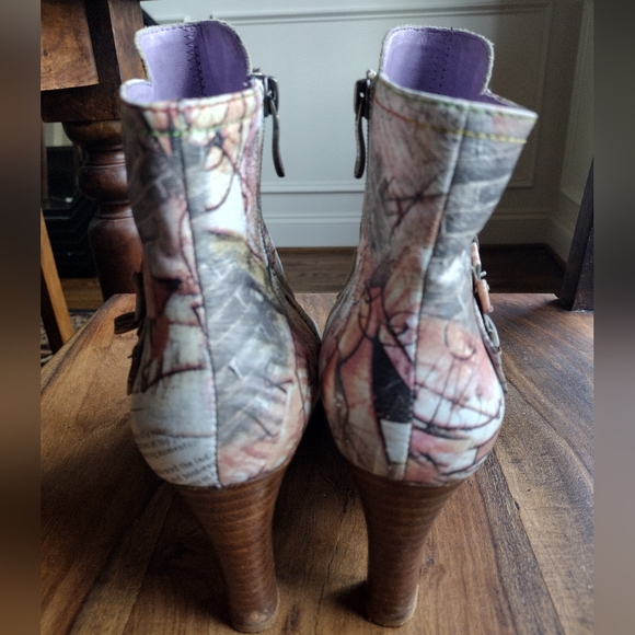 Laura Vita Albane 11 Taupe Multicolor Ankle Boots Size 40 (9.5) - Picture 4 of 8